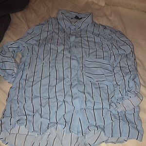 Light blue button up